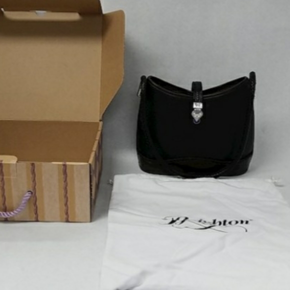 Brighton Handbags - 💜BRIGHTON H30139 BLK/CHOC OPHELIA LEATHER H…